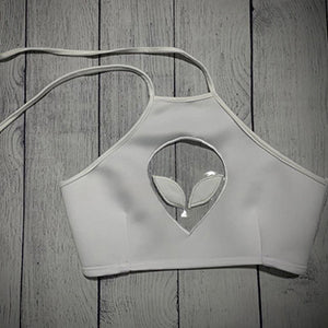 Clear As Day - Iconic Alien Cut Out Halter Top